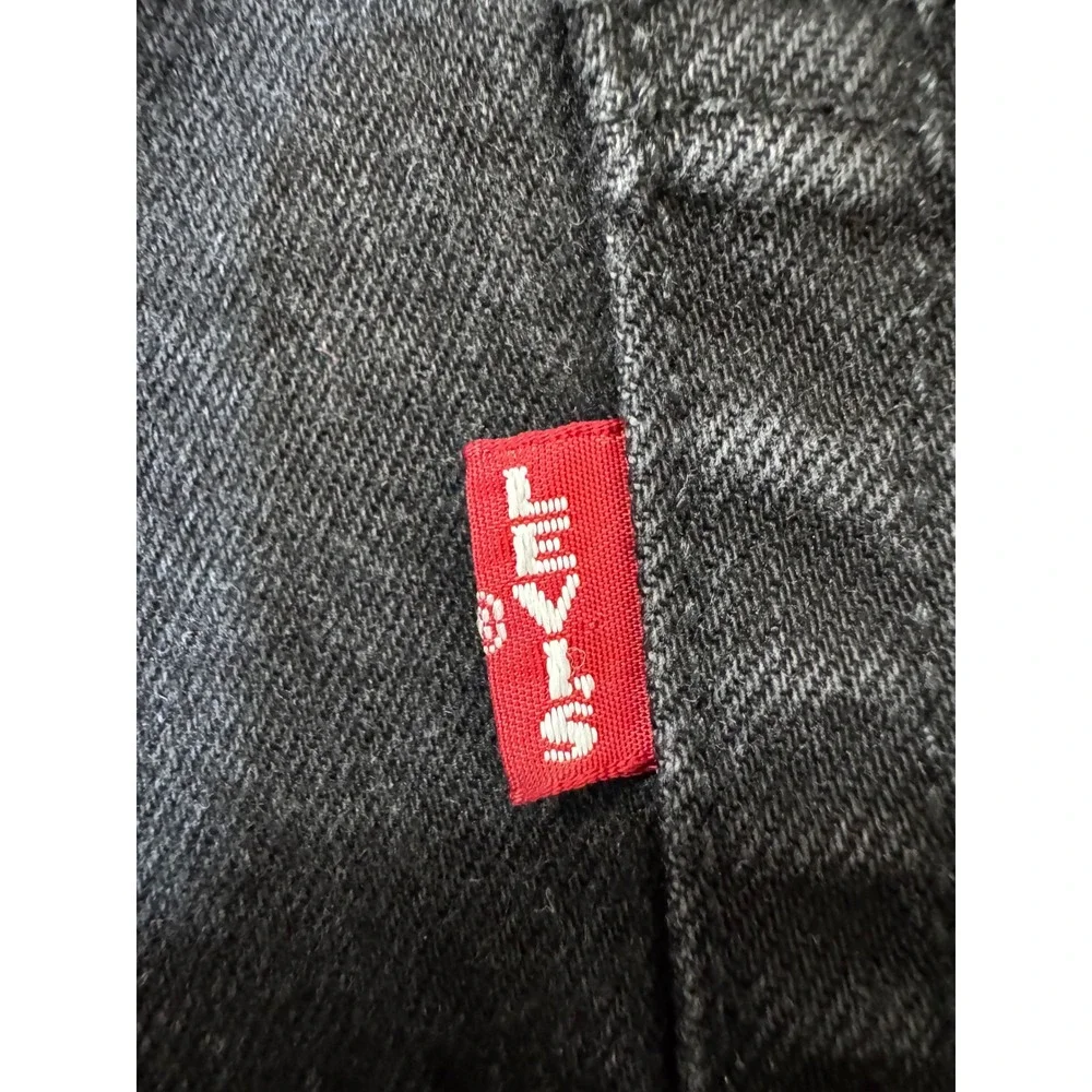 Levis Premium 541 Athletic Taper Jeans Mens 44 Short Washed Black Big E Premium